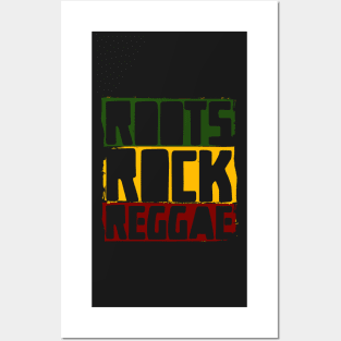 Roots Rock Reggae Rasta Colors Posters and Art